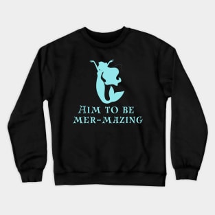 Mermaid club quote cute ocean graphic Crewneck Sweatshirt